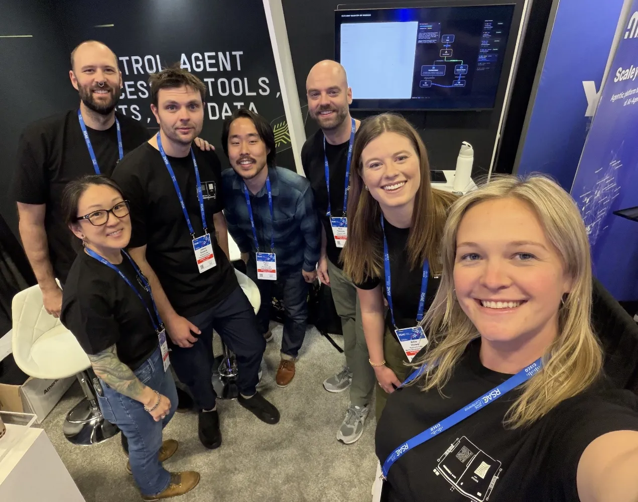 Keycard staff at RSA booth